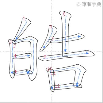 皓 筆畫|皓的筆順 國字「皓」筆畫